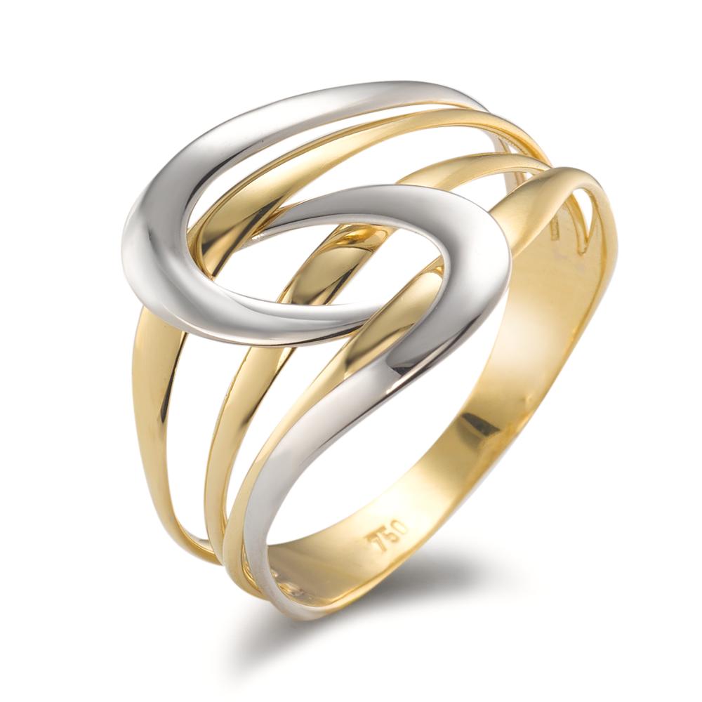 Bague Or jaune 18K, Or blanc 18K-590665