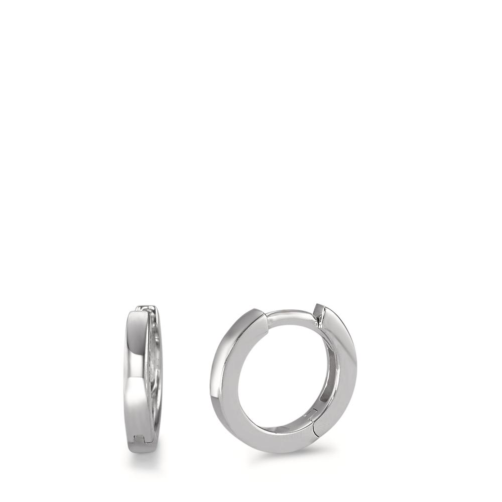 Créoles à charnières Or blanc 18K-590671