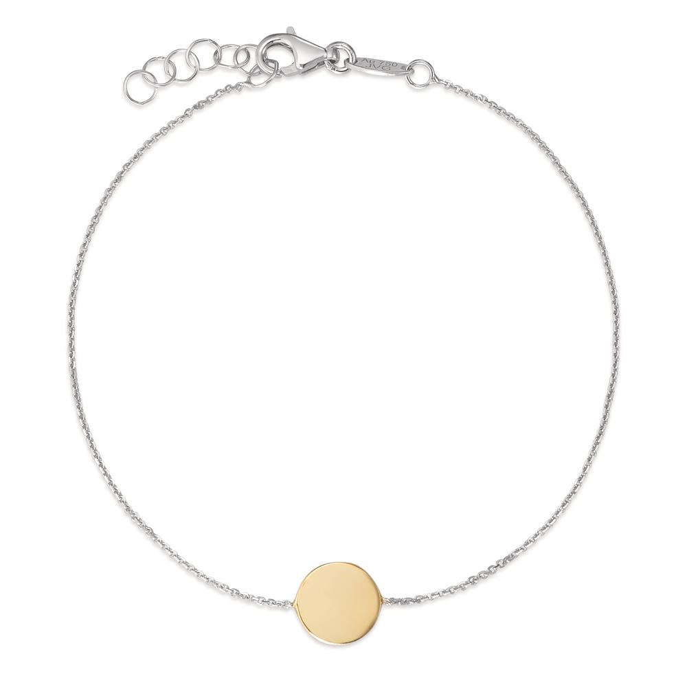 Bracelet Or blanc 18K, Or jaune 18K 17.5-19 cm-590712