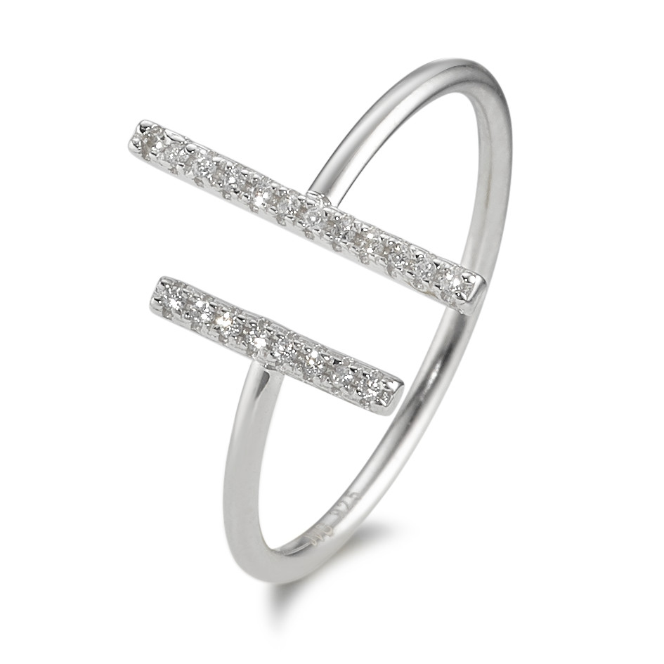 Bague Argent Zircone Rhodié-591056