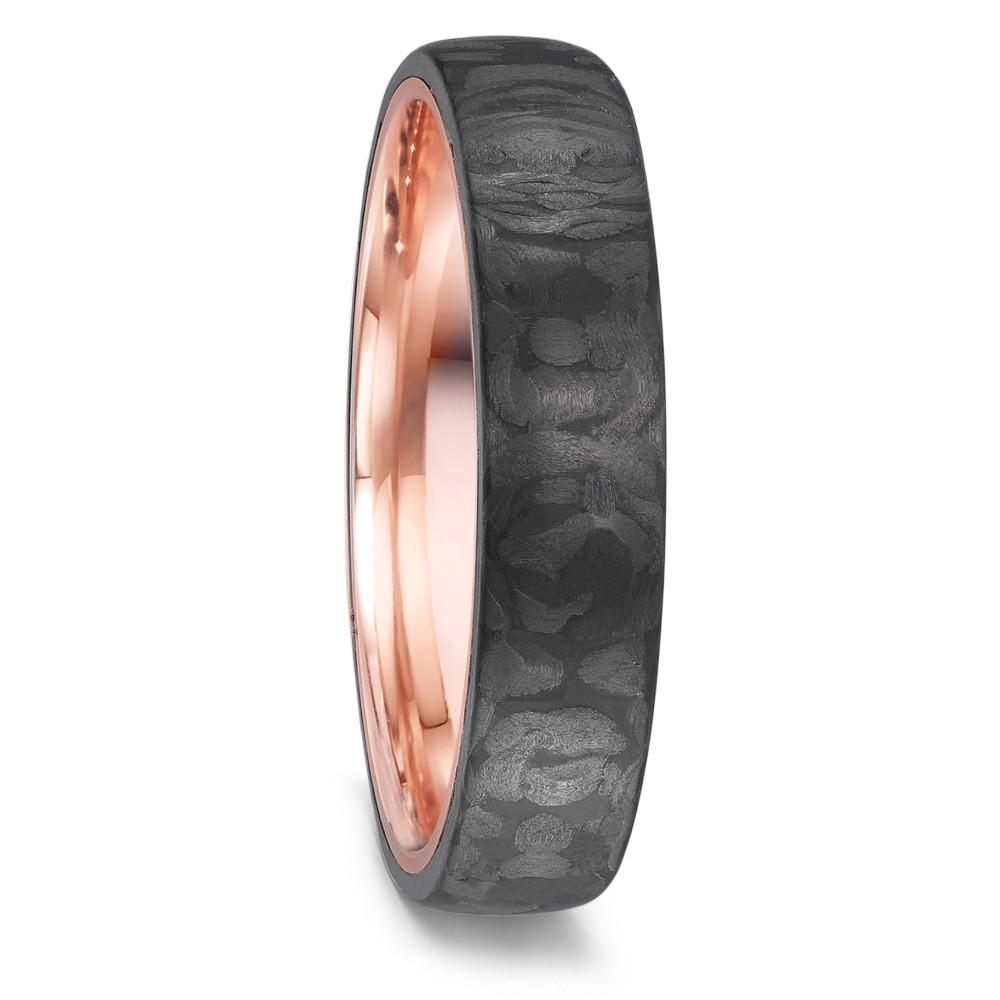 Alliance Or rouge 14K, Carbone-591750