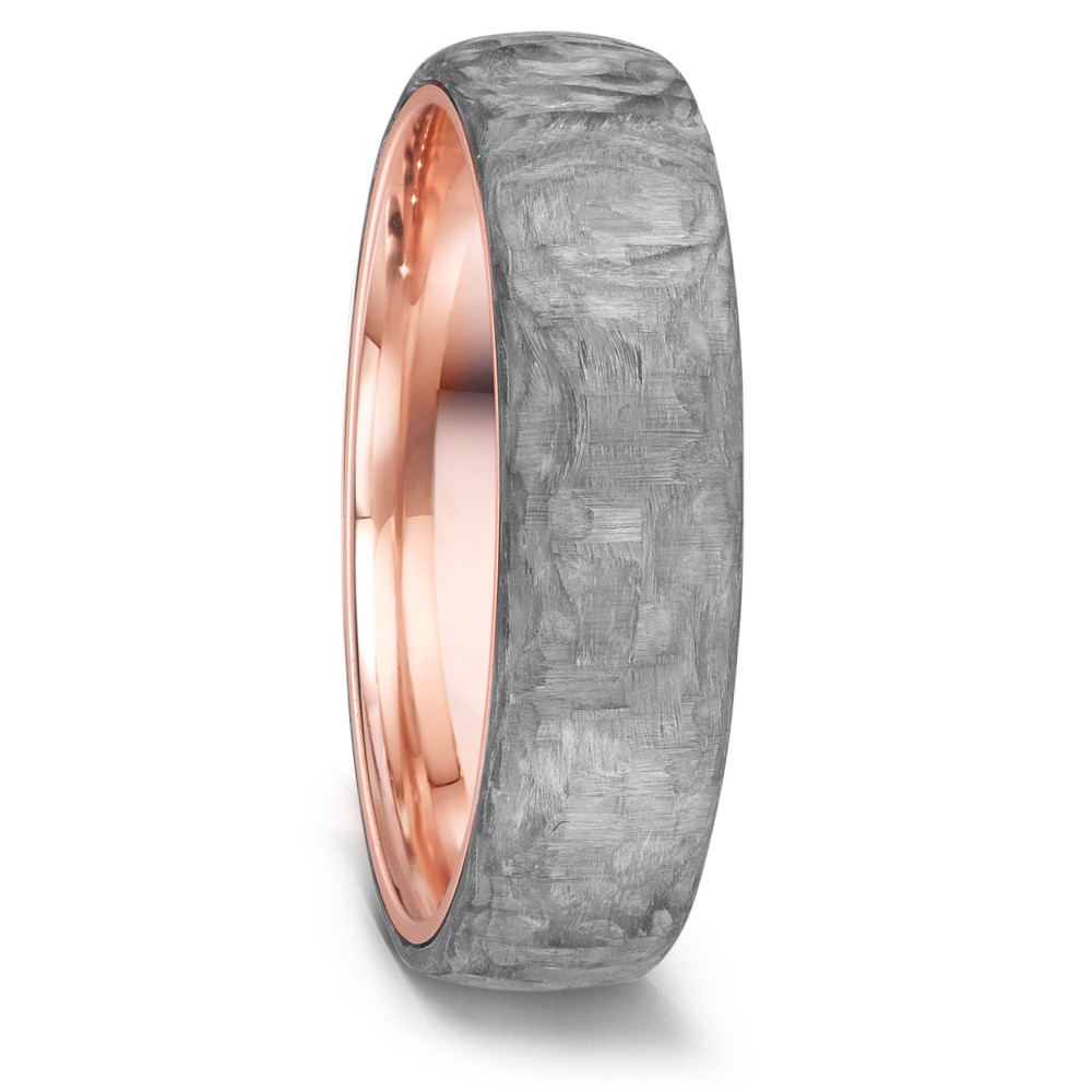 Alliance Or rouge 14K, Carbone-591759
