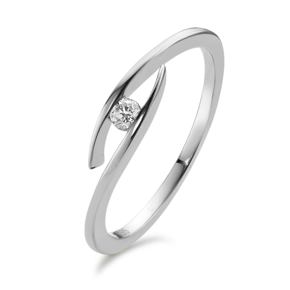 Bague Or blanc 14K Diamant 0.05 ct, w-si-591951