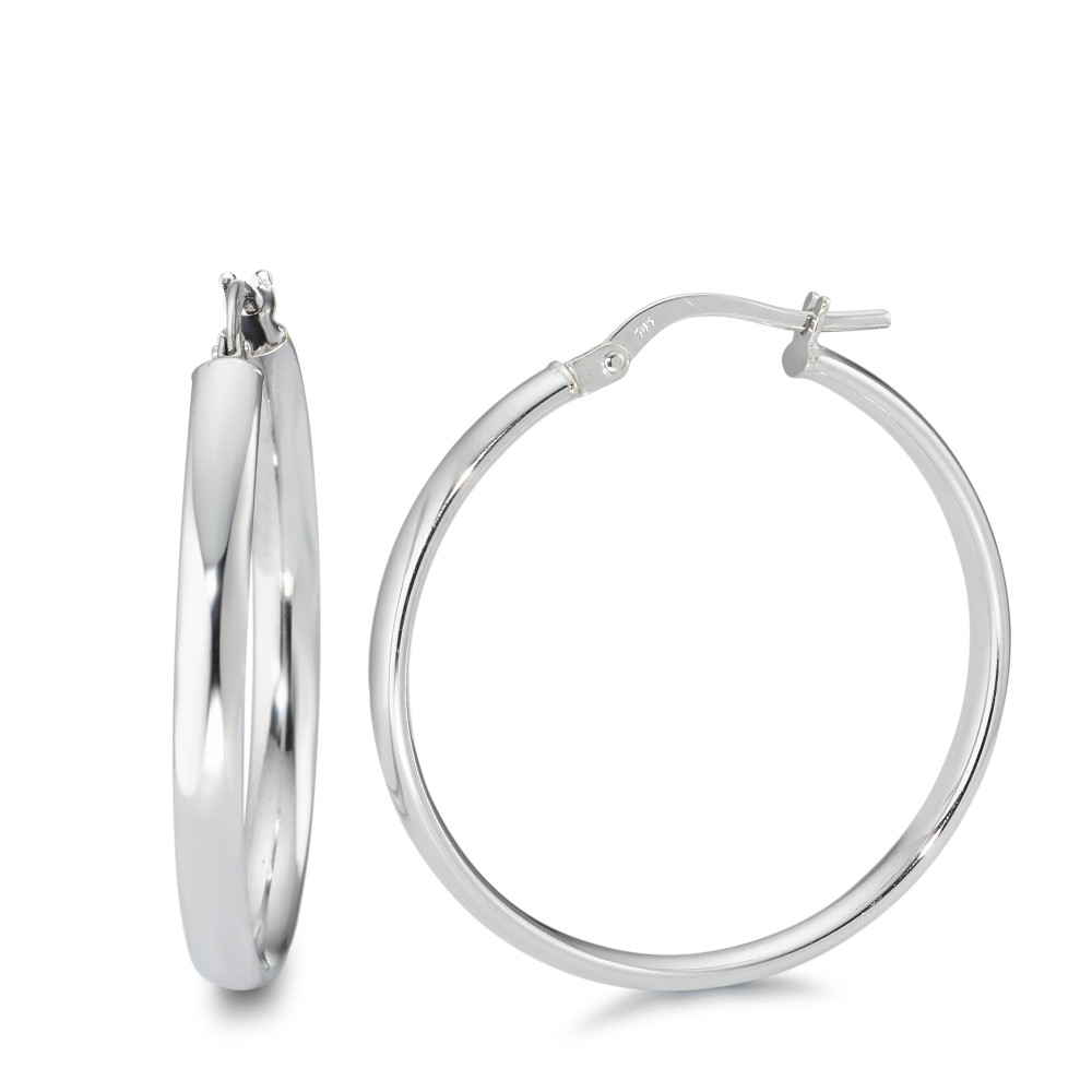 Créoles Or blanc 14K-591962