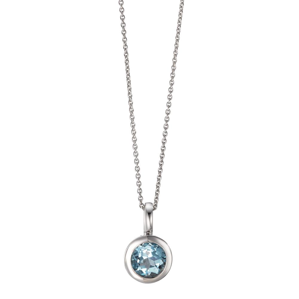 Collier Or blanc 14K Topaze 40-42 cm Ø6.5 mm-592354