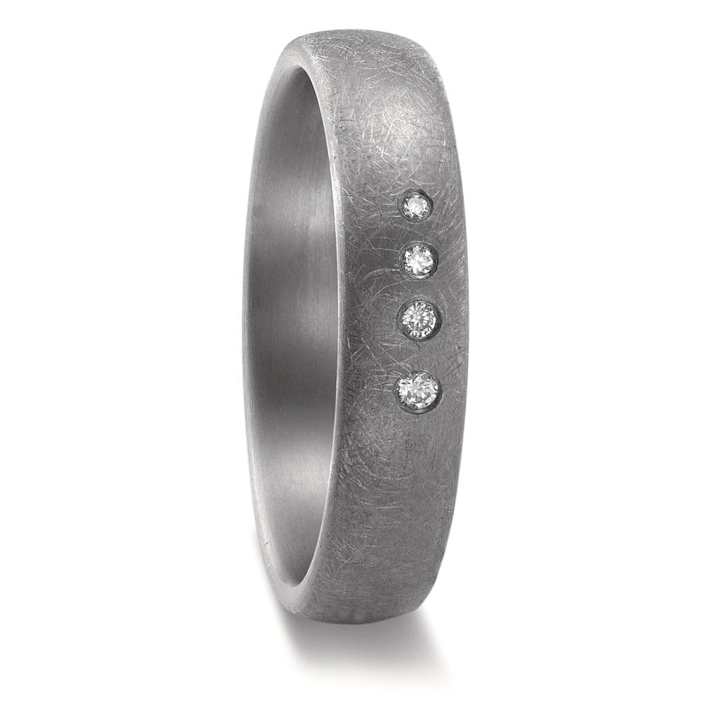 Alliance Tantale 999 Diamant 0.037 ct, 4 Pierres, w-si-592467