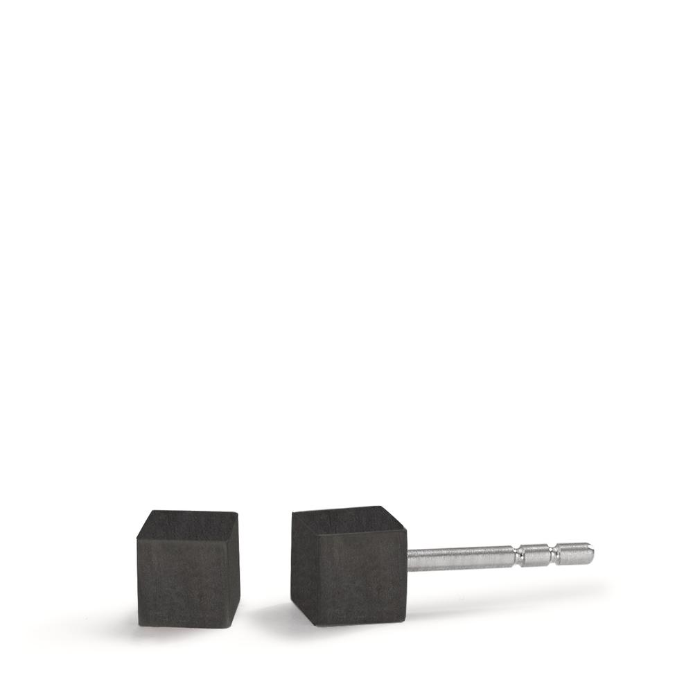 Clous d'oreilles Acier inoxydable, Carbone Ø4 mm-592571