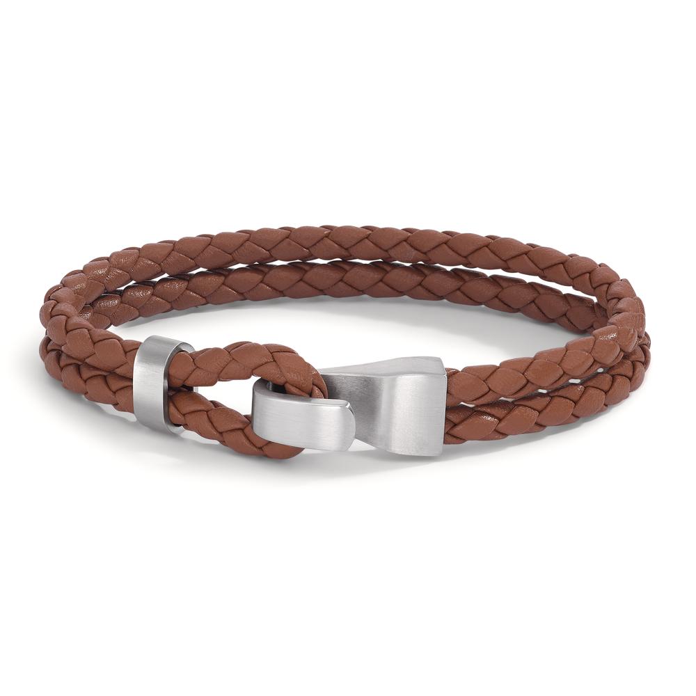 Bracelet Acier inoxydable, Cuir 23 cm-592625