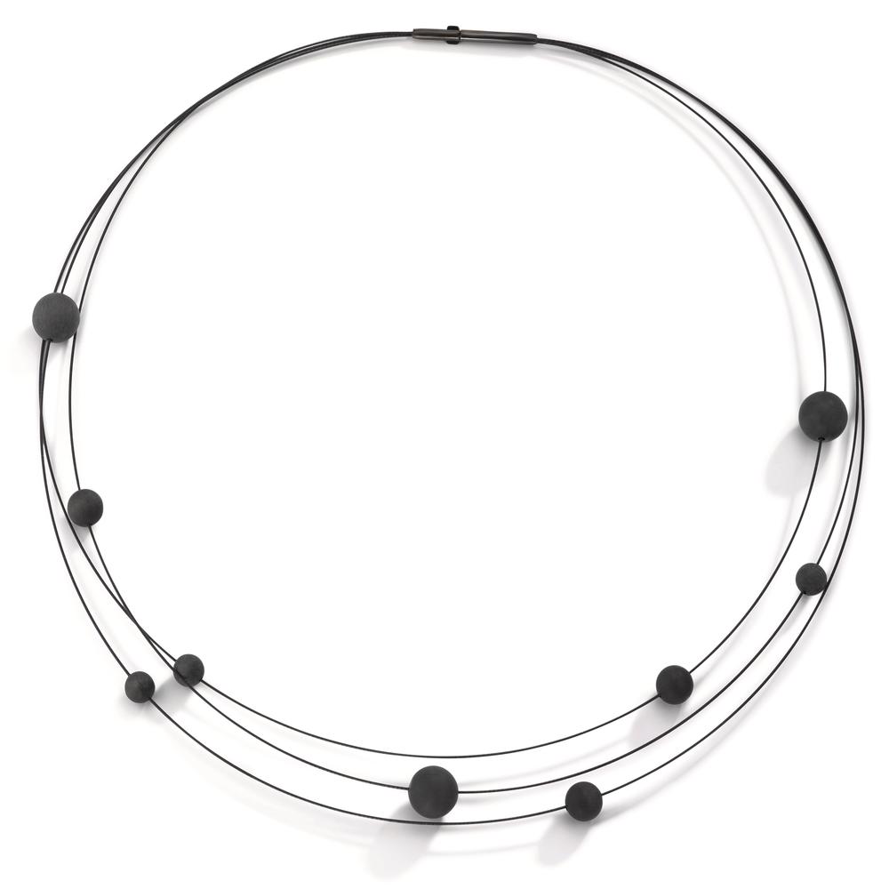 Collier Acier inoxydable, Carbone PVD 42 cm-592676