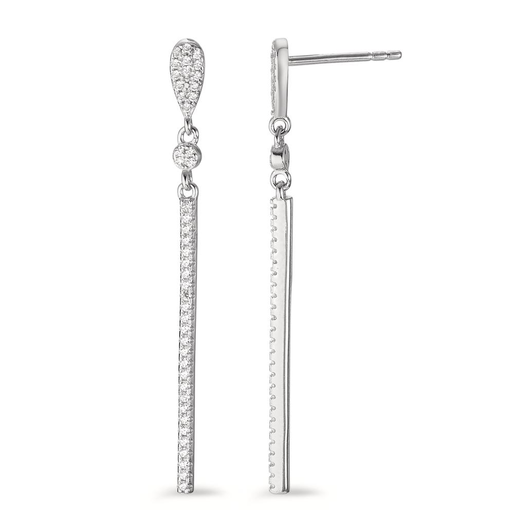 Pendant d'oreilles Argent Zircone Rhodié-592812