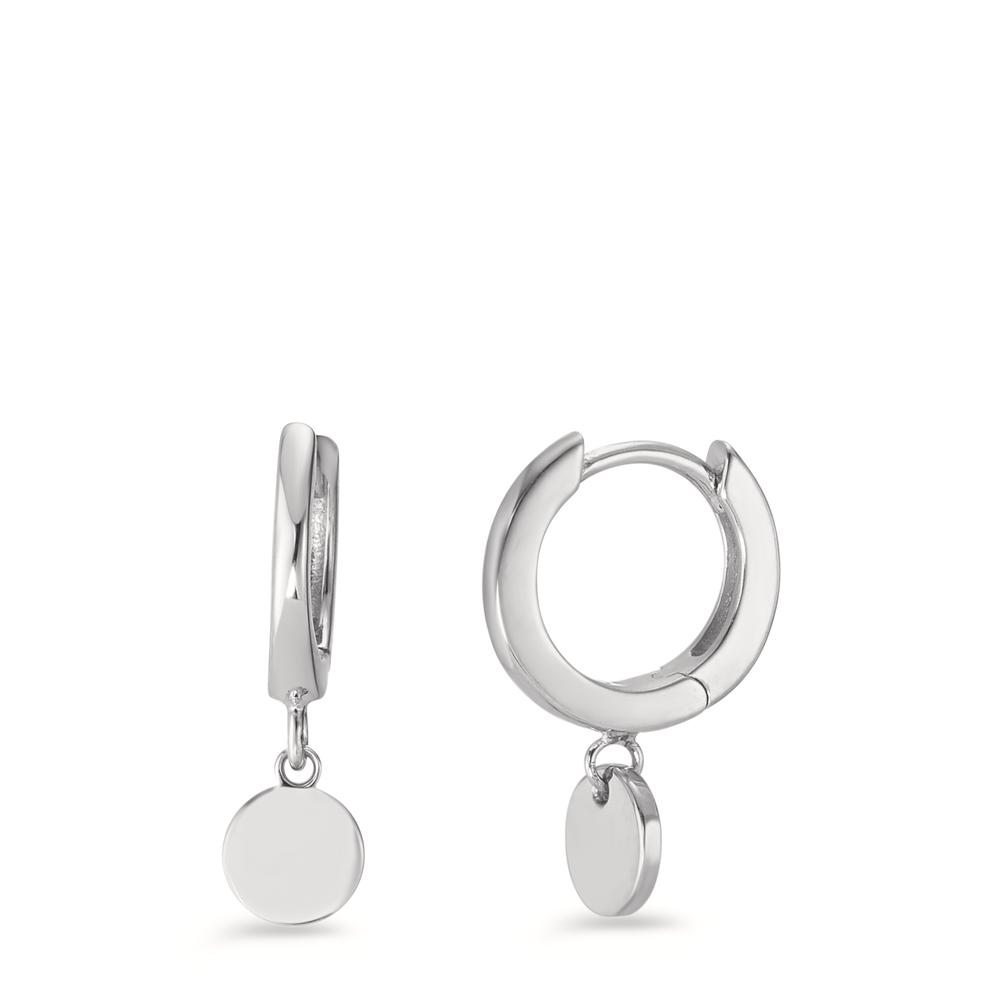 Créoles à charnières Argent Rhodié-592842