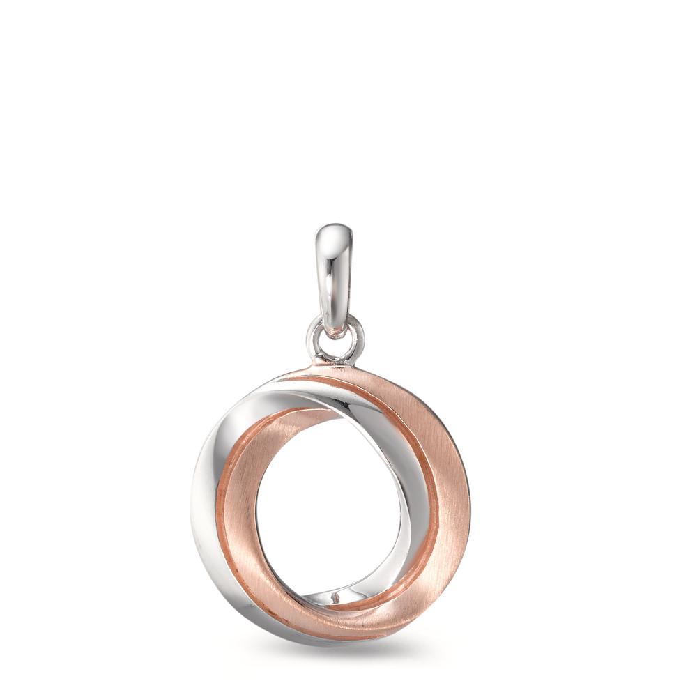 Pendentif Argent rosé Bicolore Ø15 mm-593069
