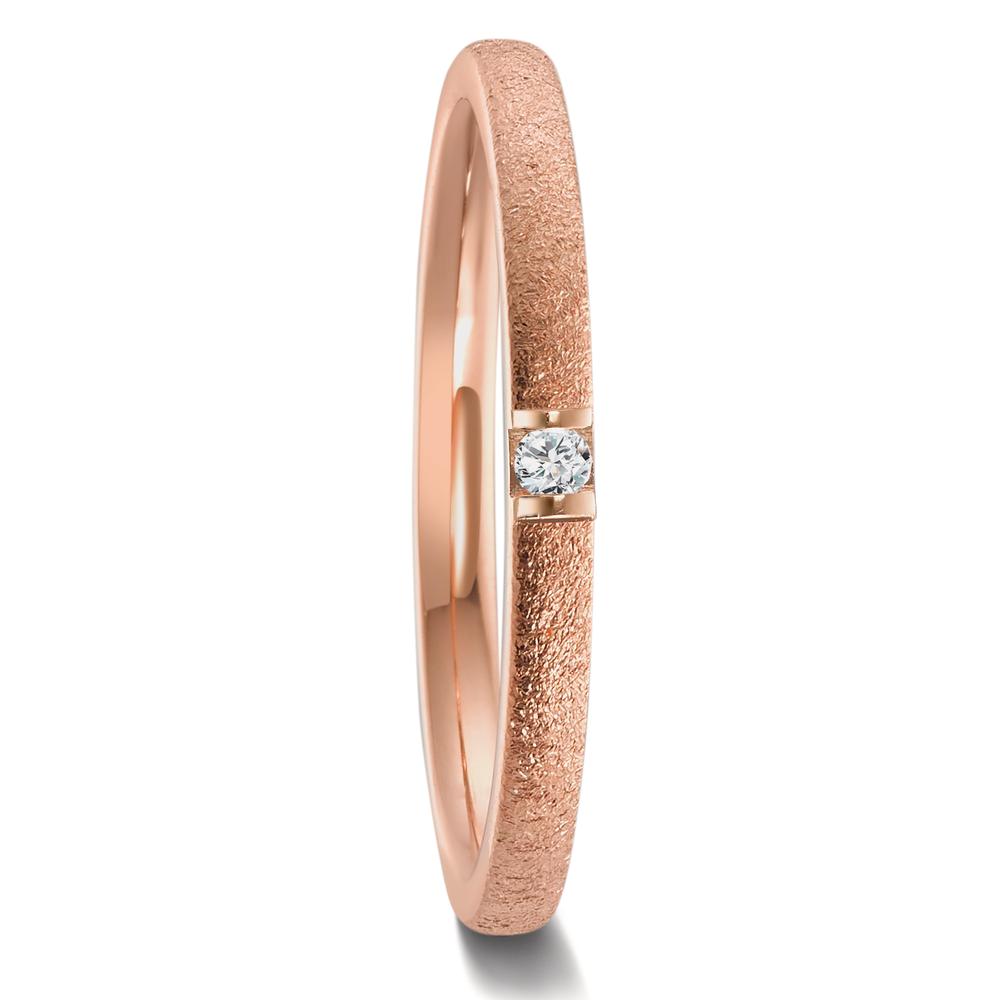 Alliance Or rose 18K Diamant 0.03 ct, w-si-593114