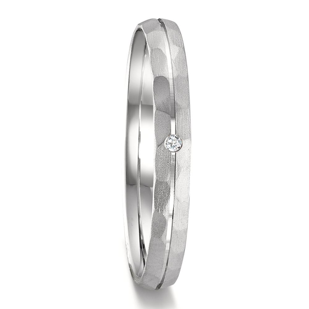Alliance Platine 950 Diamant 0.01 ct, w-si-593125