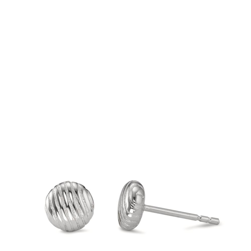 Clous d'oreilles Argent Rhodié Ø7 mm-593281