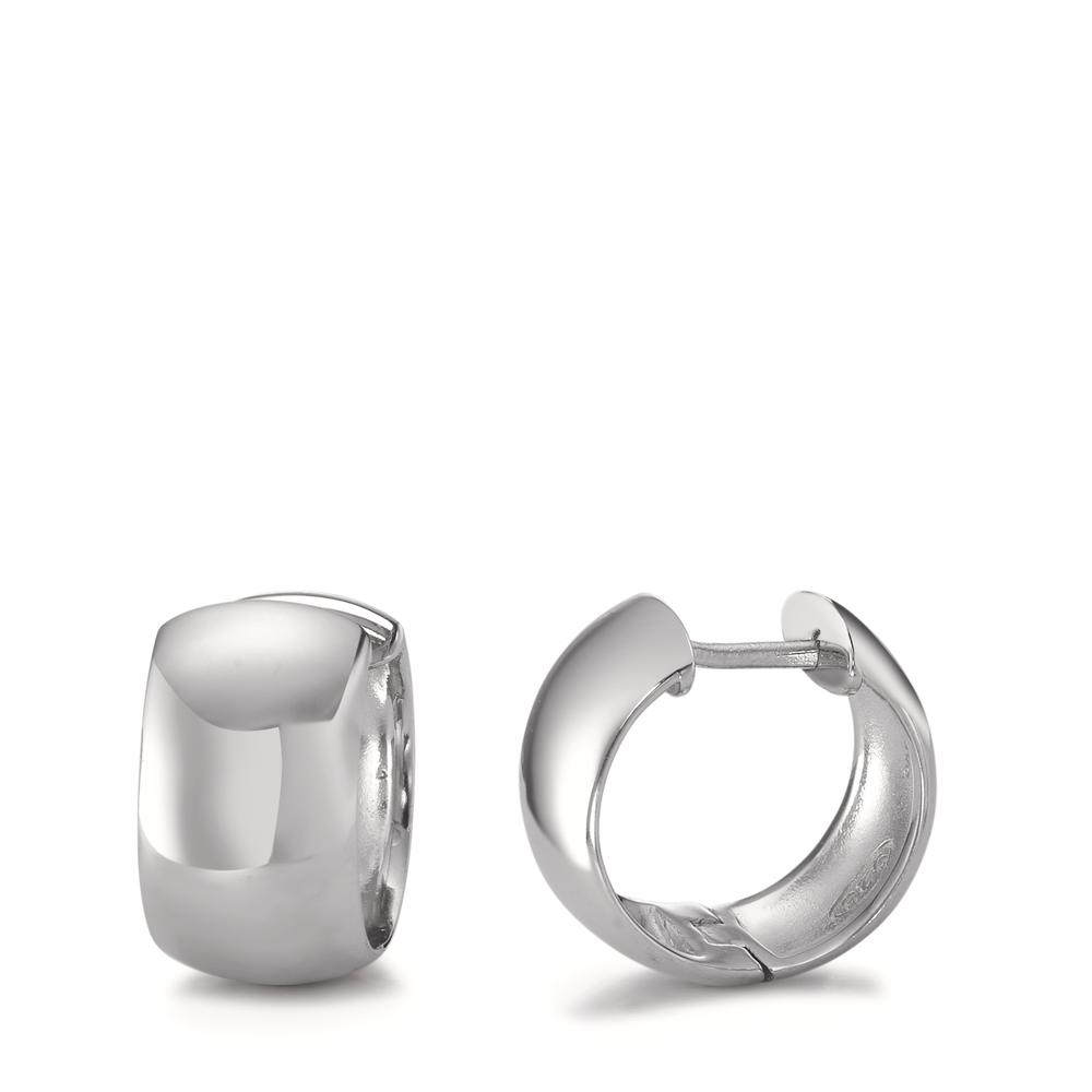 Créoles à charnières Argent Rhodié-593311
