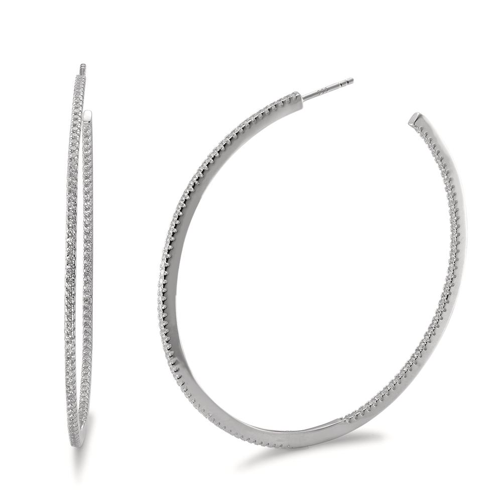 Créoles Argent Zircone Rhodié-593358