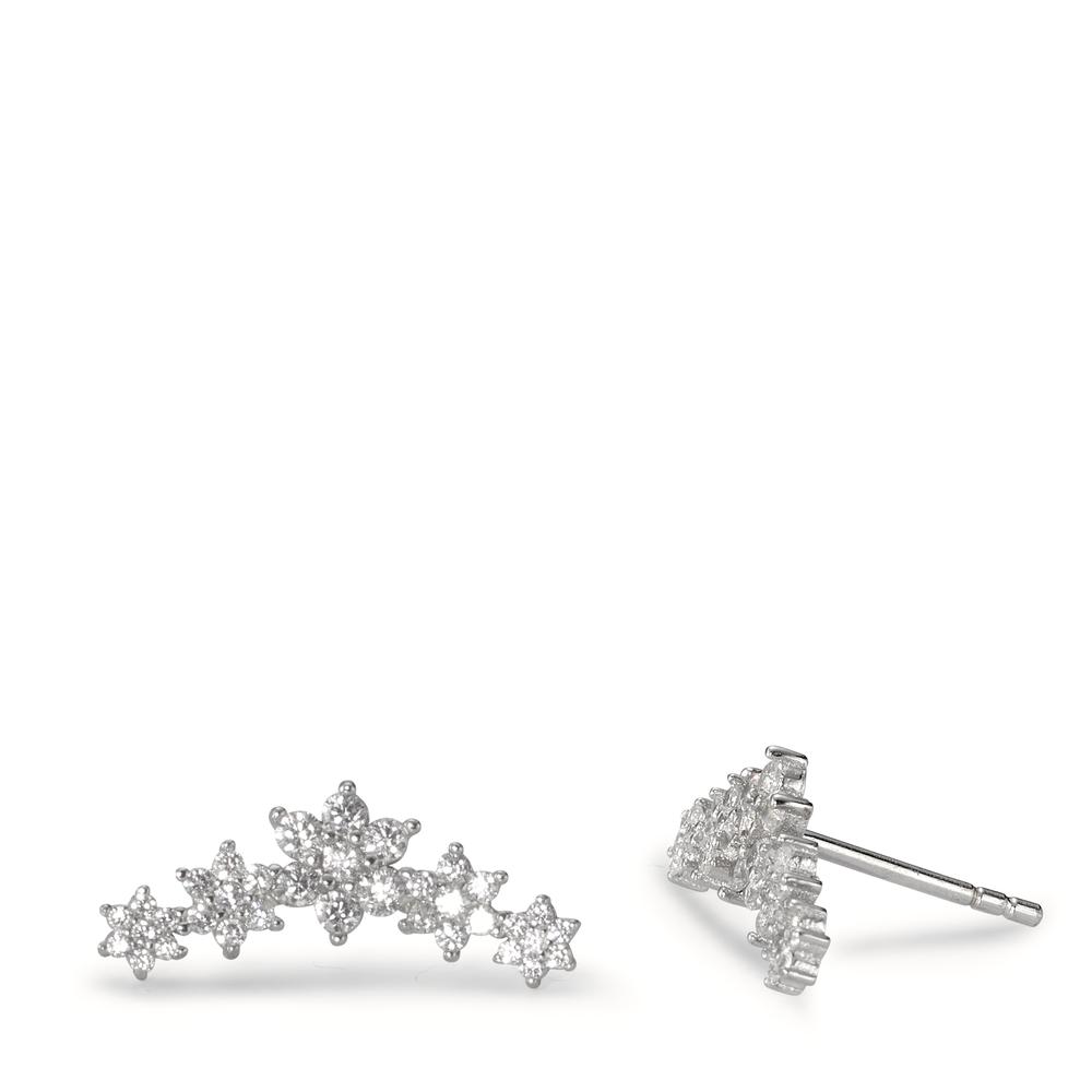 Clous d'oreilles Argent Zircone Rhodié-593455