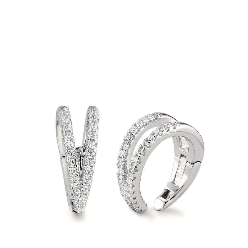 Ear cuff Argent Zircone Rhodié Ø13 mm-593817