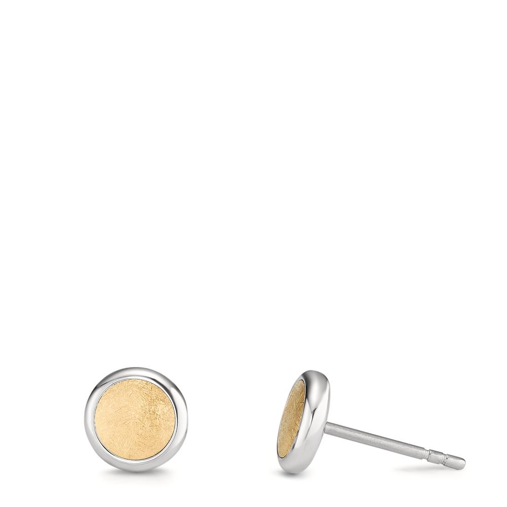 Clous d'oreilles Acier inoxydable jaune PVD Ø8 mm-594264