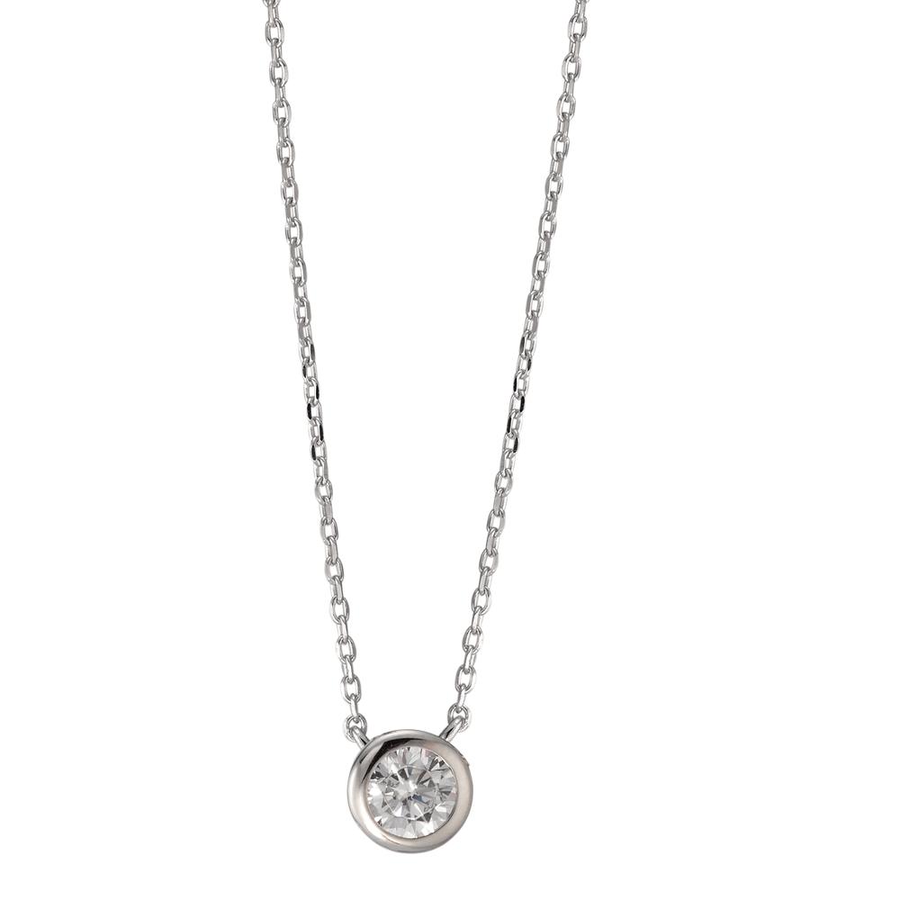 Collier Argent Zircone Rhodié 40-45 cm Ø6.5 mm-594371