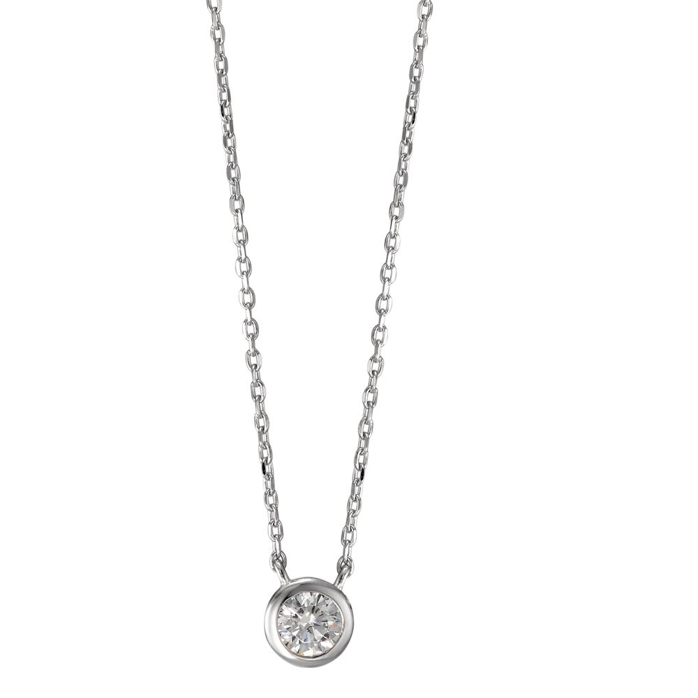 Collier Argent Zircone Rhodié 40-45 cm Ø6 mm-594372