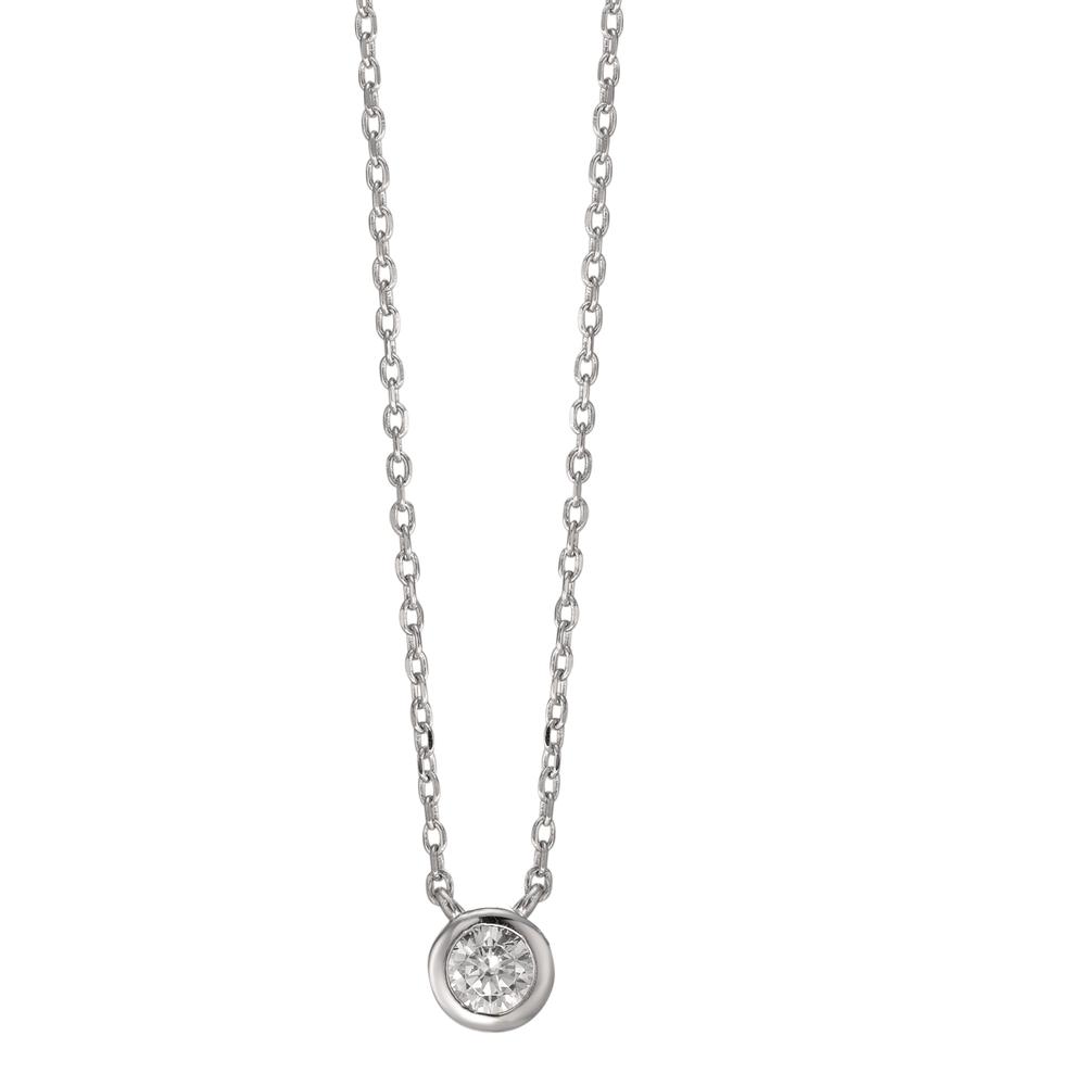 Collier Argent Zircone Rhodié 40-45 cm Ø5.5 mm-594373