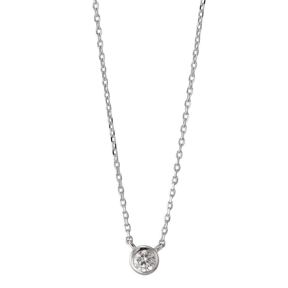 Collier Argent Zircone Rhodié 40-45 cm Ø5 mm-594374