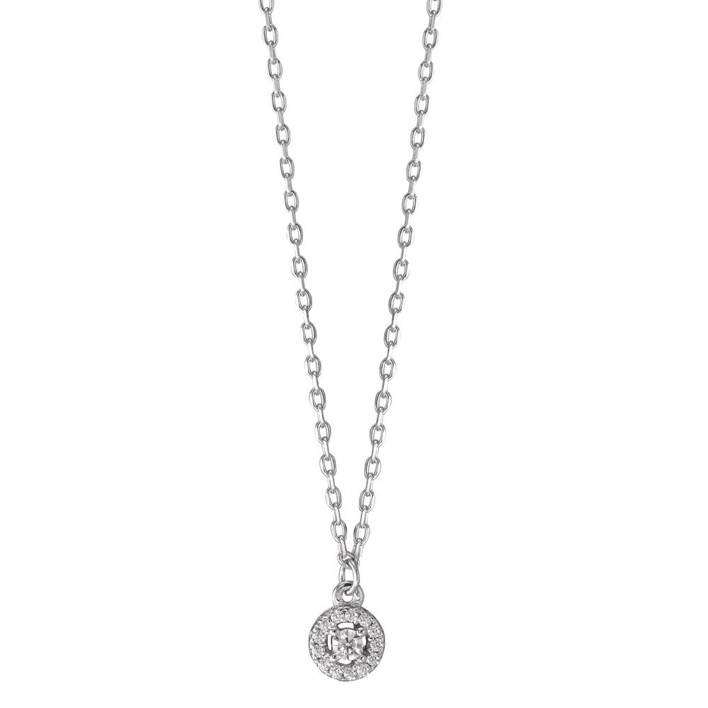 Collier Argent Zircone Rhodié 40-45 cm-594381