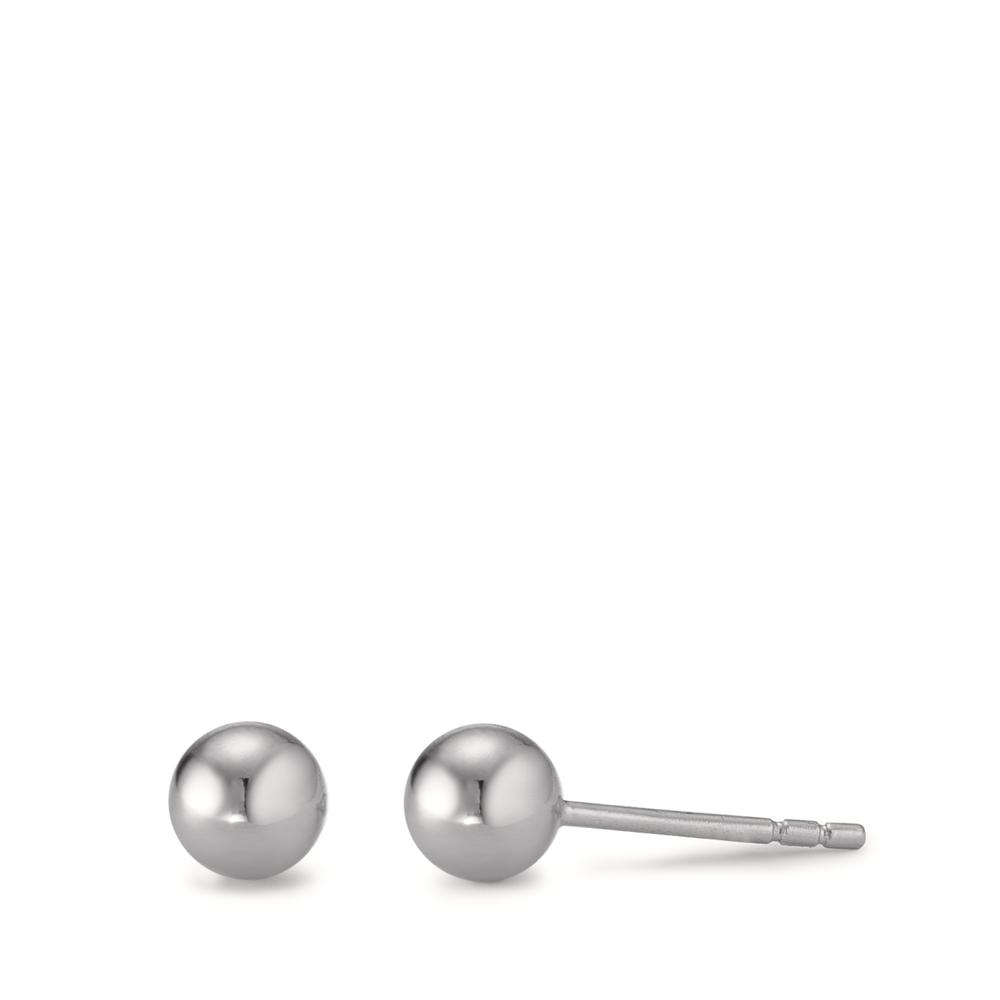 Clous d'oreilles Argent Rhodié Ø6 mm-594424