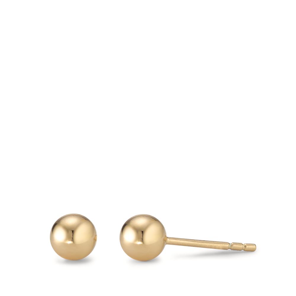 Clous d'oreilles Argent jaune Plaqué or Ø8 mm-594426