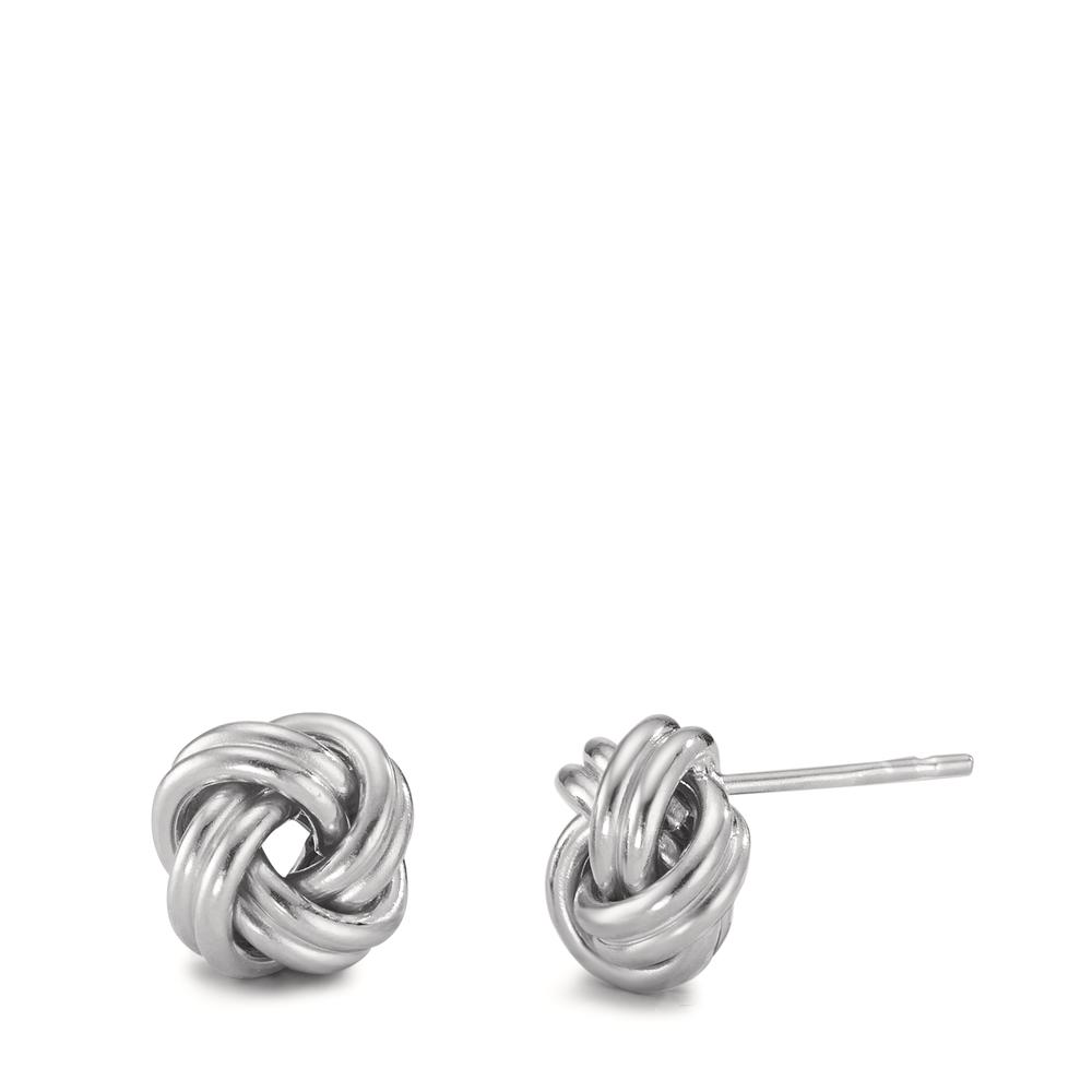 Ohrstecker Silber rhodiniert Knoten Ø10 mm-594641