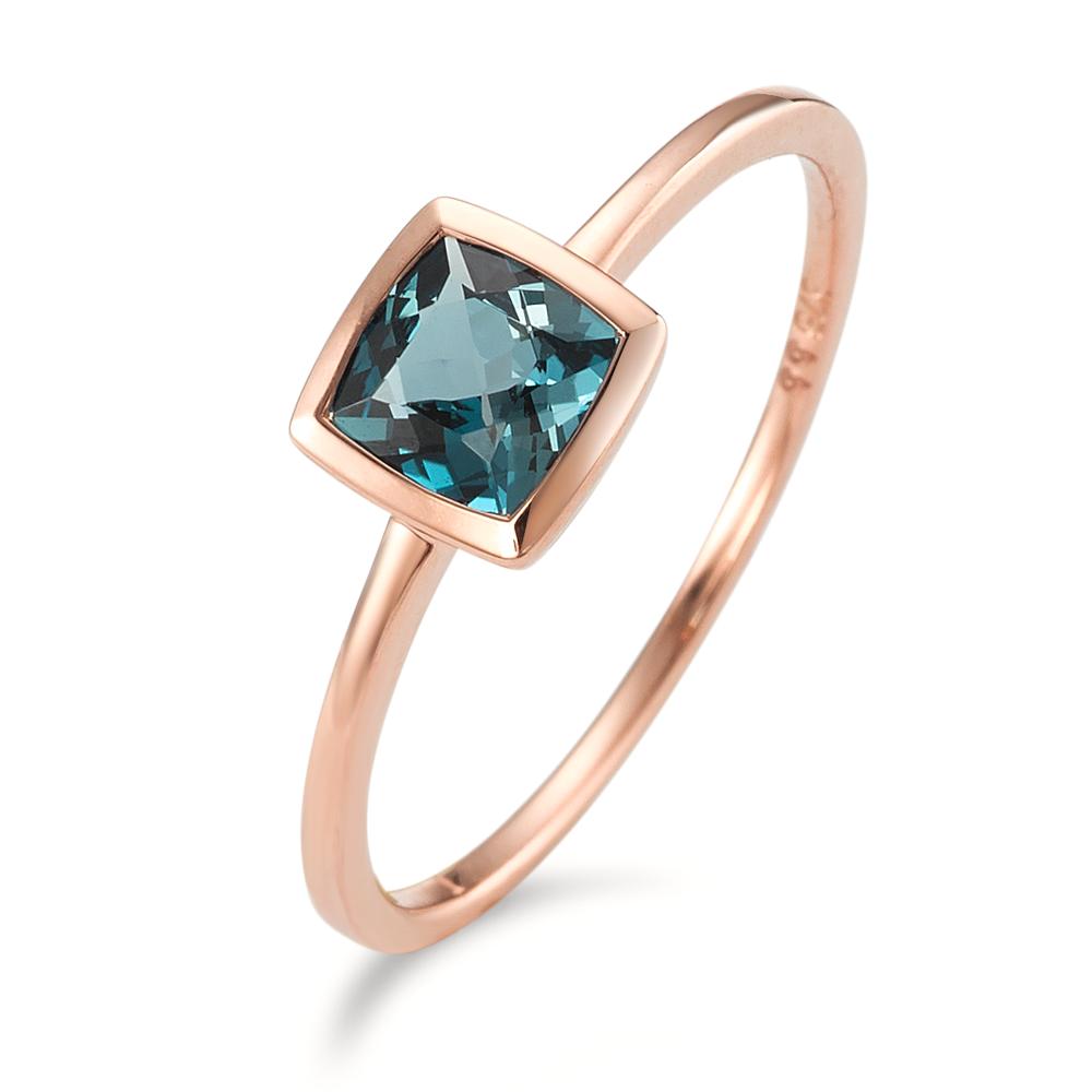 Bague Or rouge 9K Topaze London Blue-594869