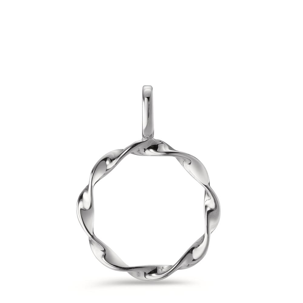 Pendentif Or blanc 9K Ø12 mm-594903
