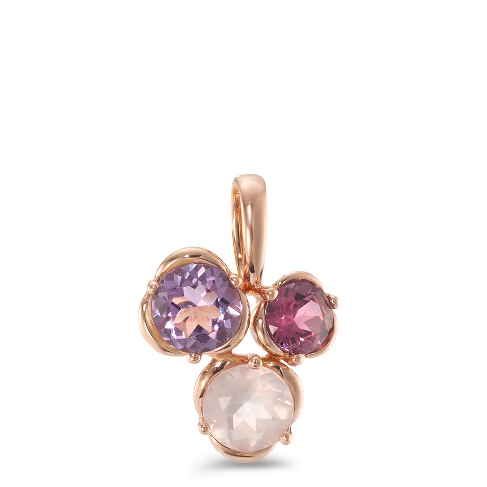 Pendentif Or rouge 18K Améthyste 3 Pierres-594962
