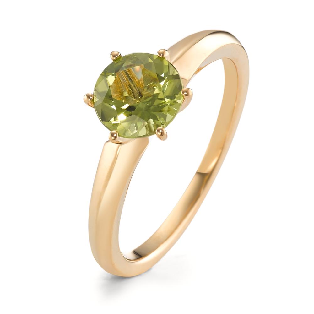 Bague Or jaune 18K Péridot-594973