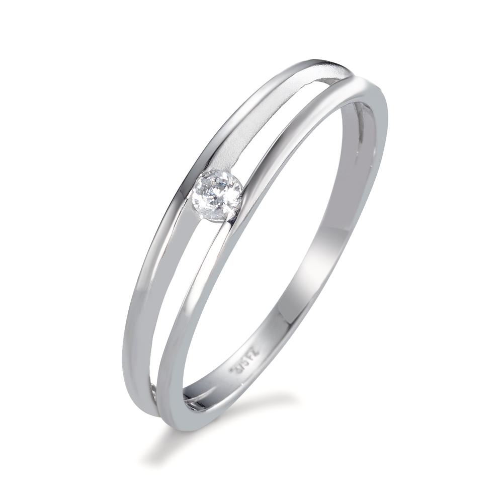 Bague Or blanc 9K Zircone-595056