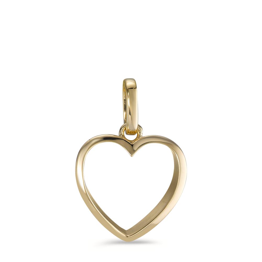 Pendentif Or jaune 9K Coeur Ø14 mm-595073