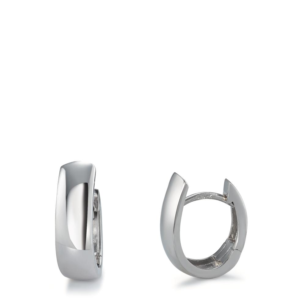 Créoles à charnières Argent Rhodié-595091