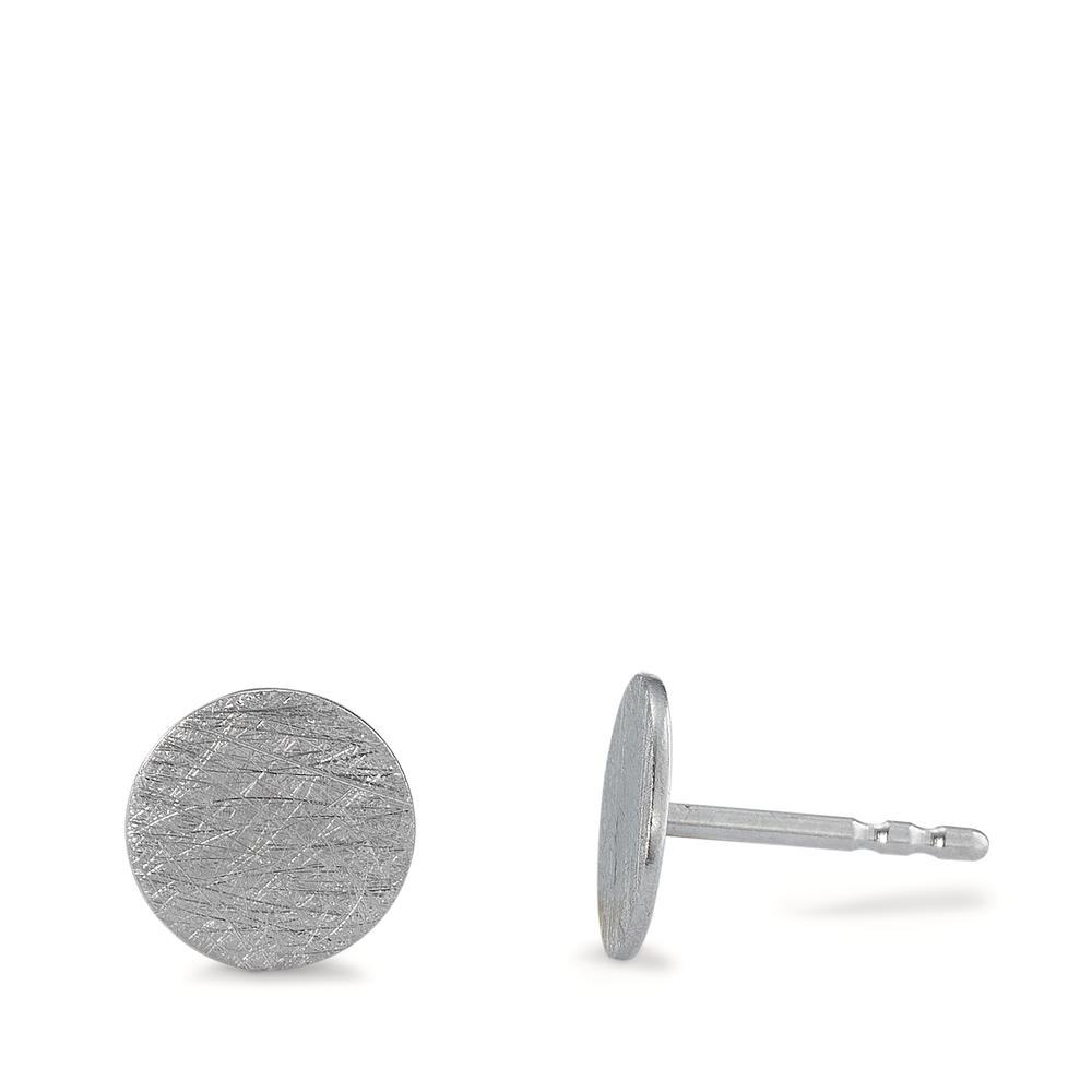 Clous d'oreilles Argent Rhodié Ø8 mm-595099