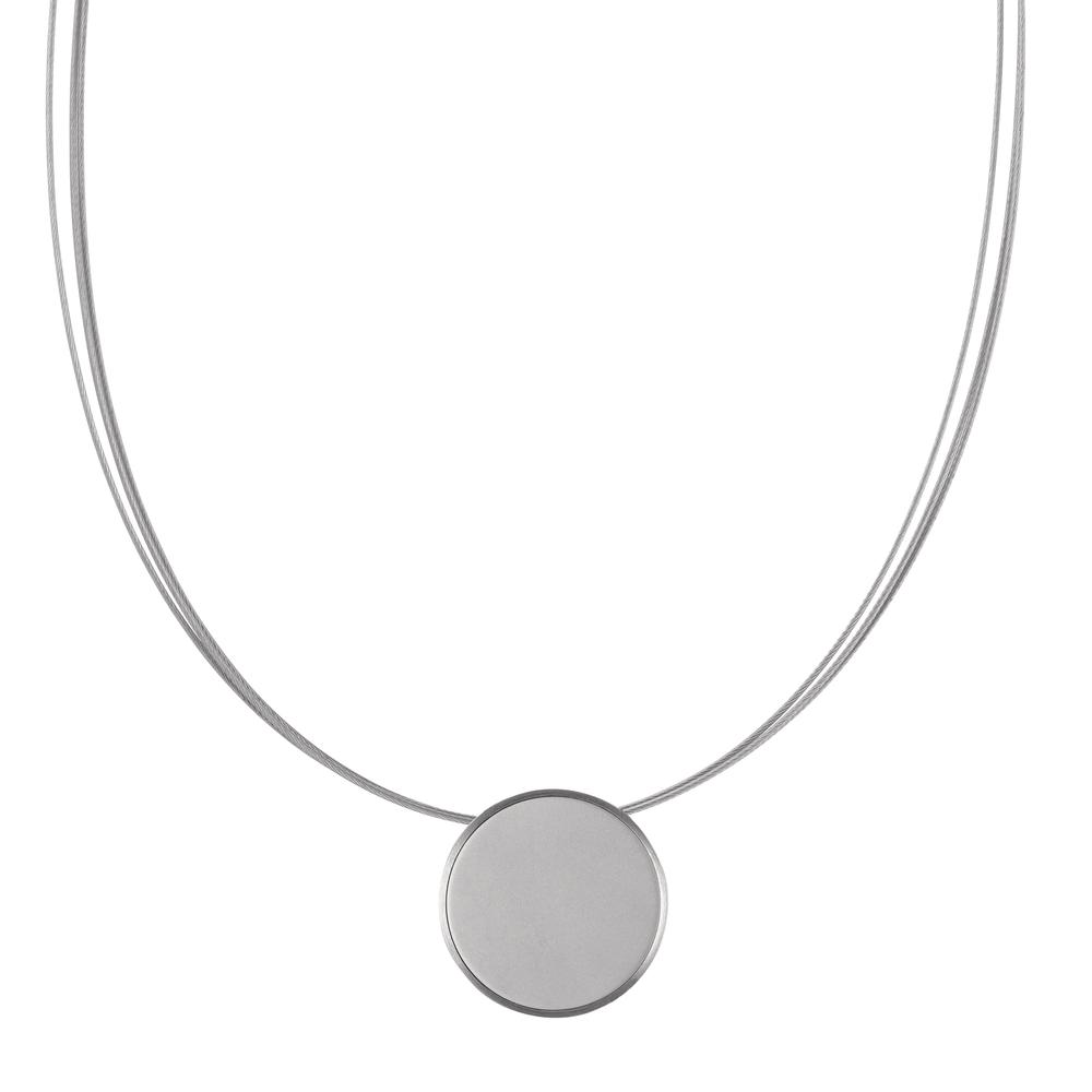 Collier Acier inoxydable gris PVD 42 cm Ø15 mm-595238