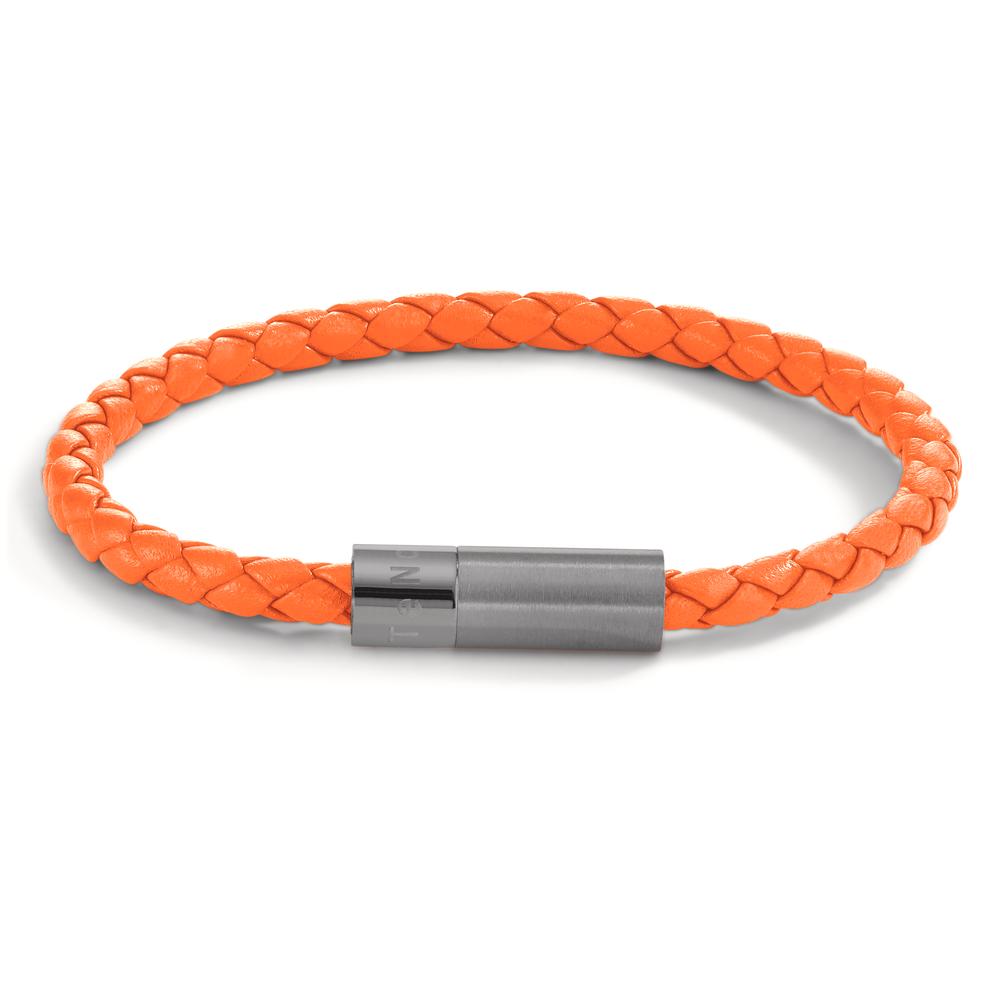 Bracelet Cuir, Acier inoxydable 23 cm-595350