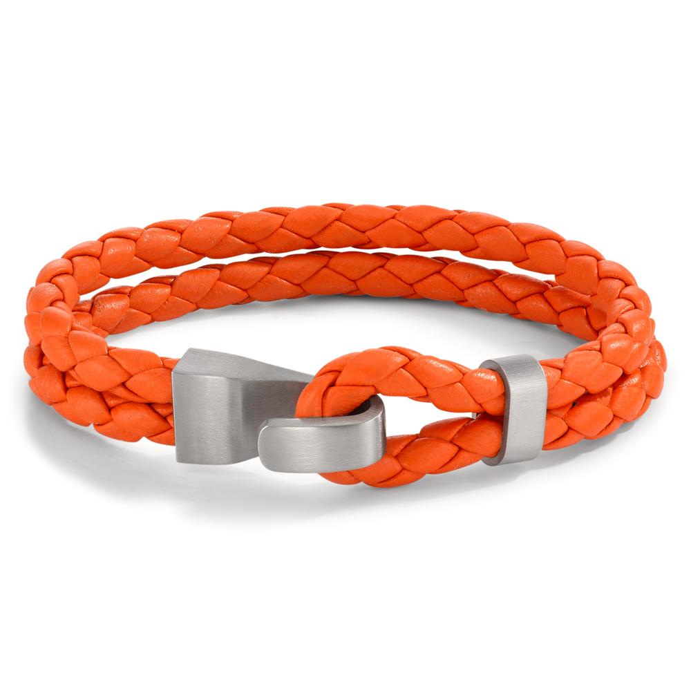 Bracelet Cuir, Acier inoxydable 23 cm-595356