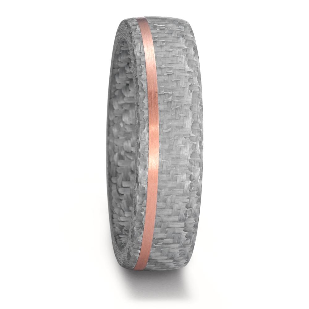 Bague Or rose 14K, Carbone-595436