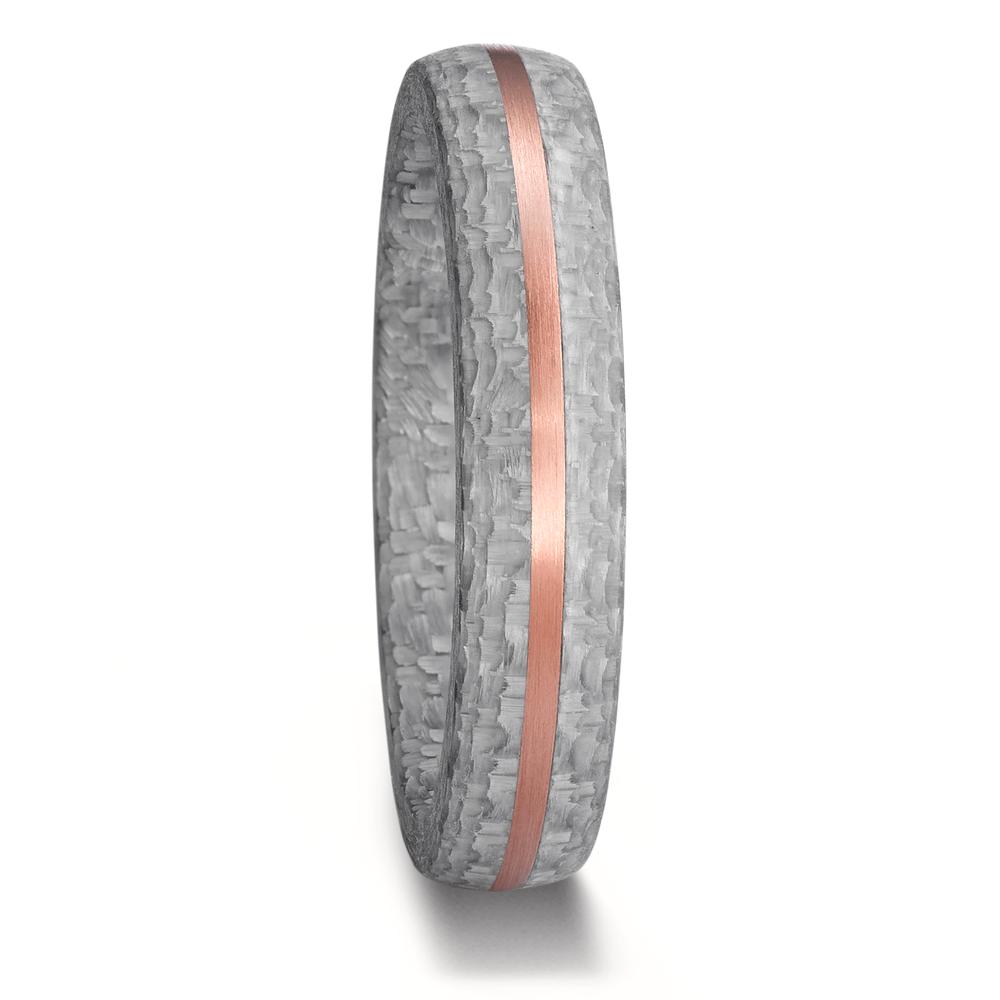 Alliance Or rose 14K, Carbone-595439