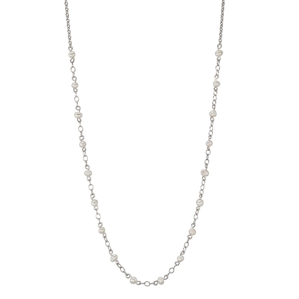 Collier Argent Rhodié perle d'eau douce 42 cm-595472