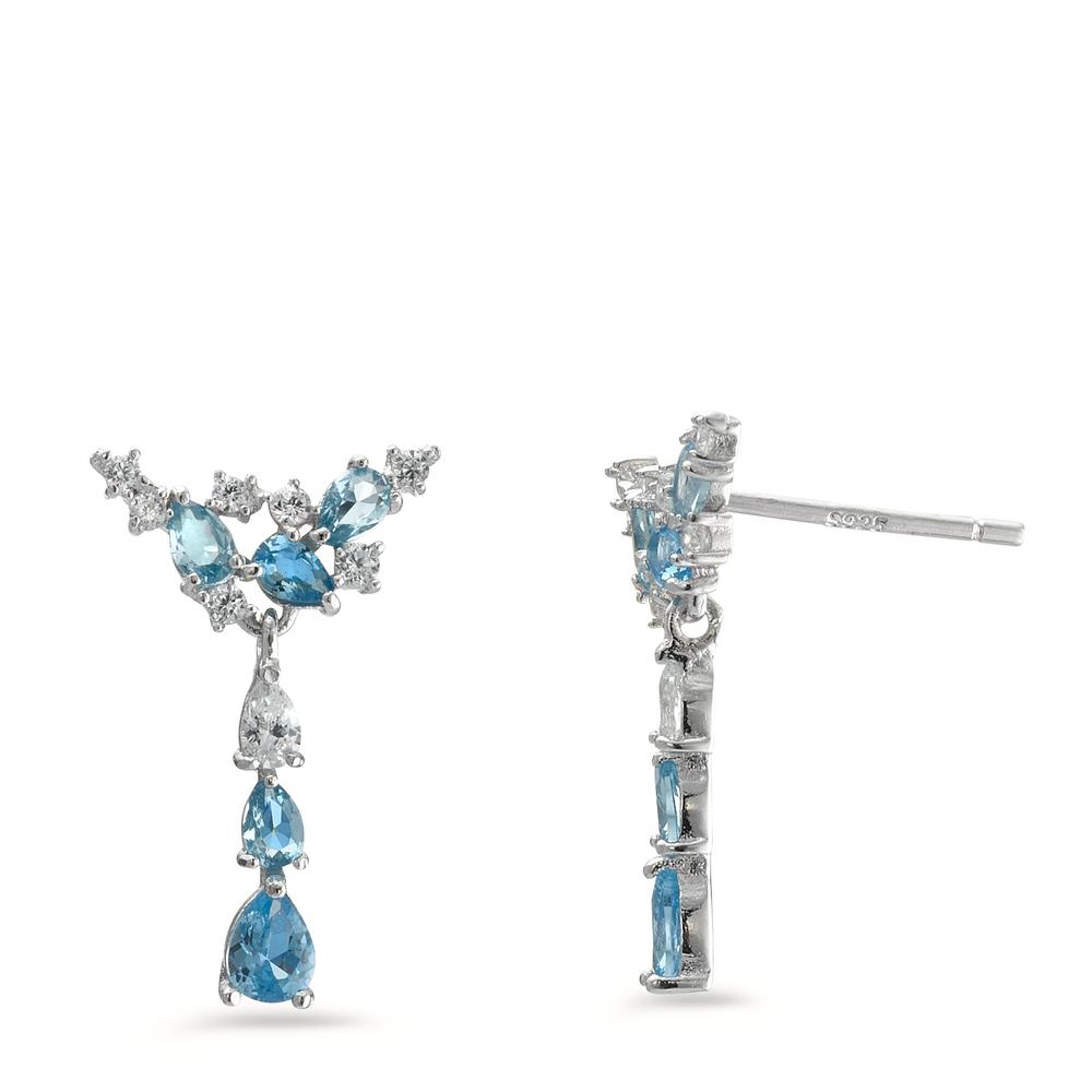 Pendant d'oreilles Argent Zircone Rhodié-595527