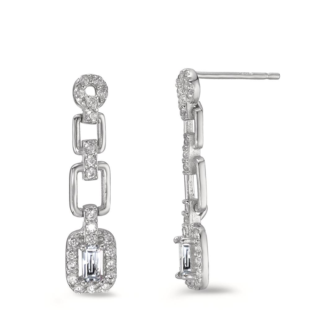 Pendant d'oreilles Argent Zircone Rhodié-595537