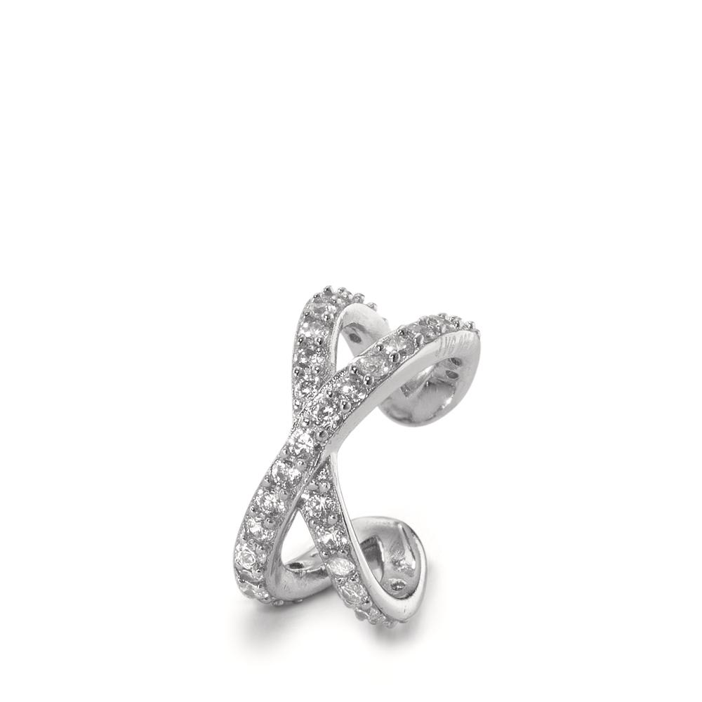 Ear cuff Argent Zircone Rhodié Ø12 mm-595646