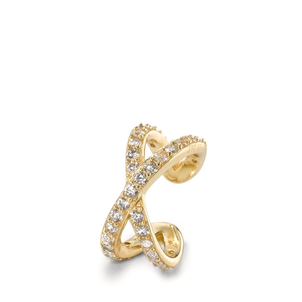 Ear cuff Argent Zircone jaune Plaqué or Ø12 mm-595647